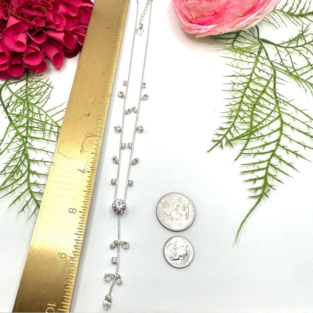 VINTAGE⚜️RARE Carolee Crystal Drop Necklace - Picture 4 of 7